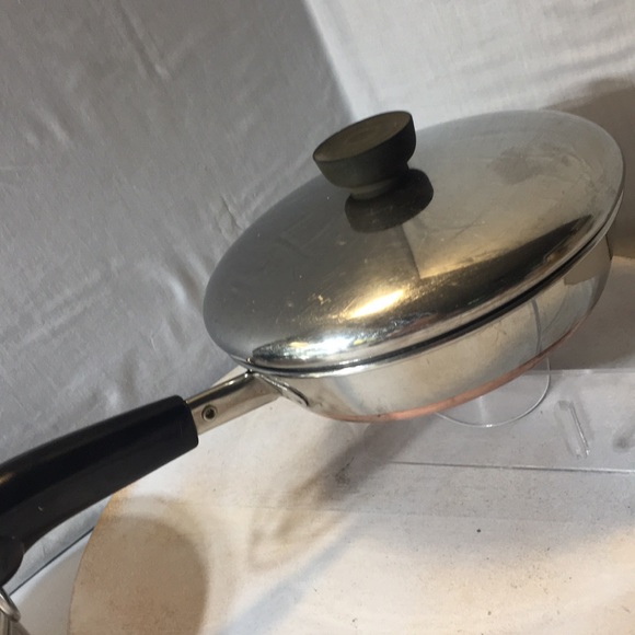 Vintage Paul Revere stainless copper bottom small skillet 7” - Picture 6 of 7